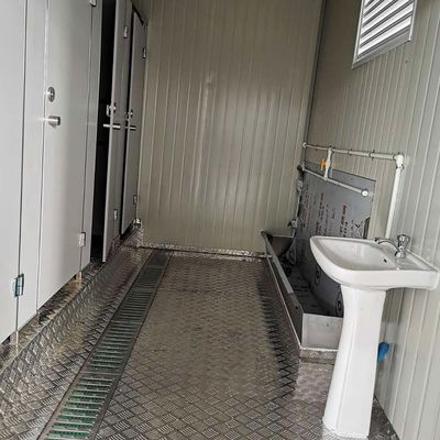 20FT/40FT индивидуальные сборные ванные комнаты с электричеством и душевой