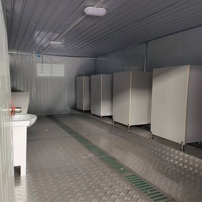 Конечный список 20 40 футов Готовый портативный современный мобильный крошечный готовый складной контейнер туалет с аксессуарами мусорный мешок