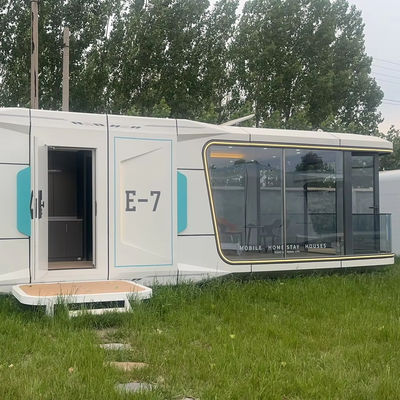 Экологически чистый модульный контейнерный дом Преимущество индивидуальной алюминиевой плиты