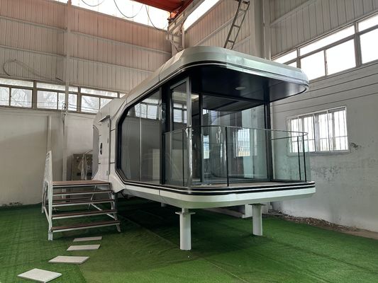 Экологически чистый модульный контейнерный дом Преимущество индивидуальной алюминиевой плиты