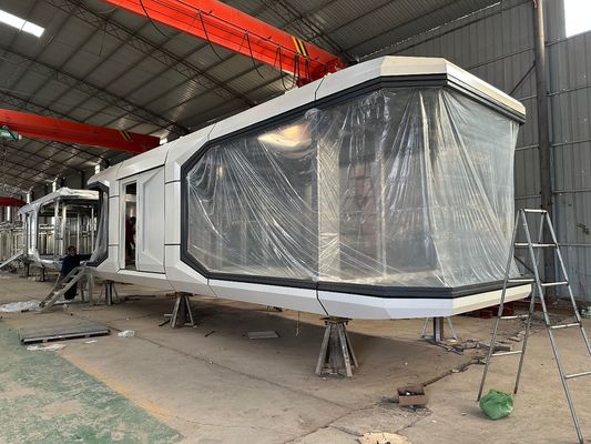 Плоский кабинет Транспорт и груз Настройка сборка роскошный отель современный космический капсула кемпинговый дом для крошечного дома