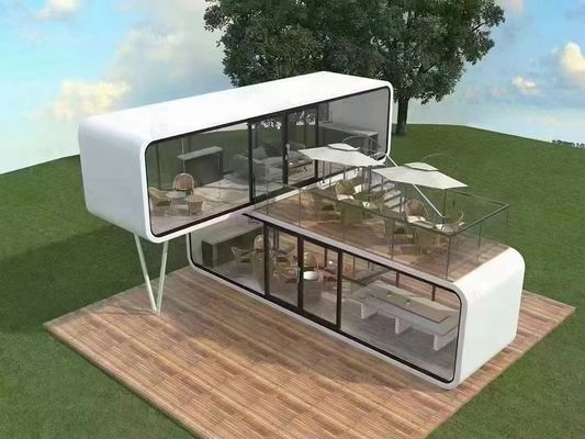 Отель Luxury Mobile Container House с открытой космической капсулой и коммерческим дизайном пространства