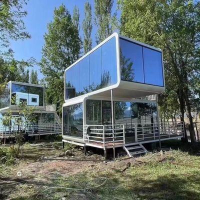 Двойная изоляция Прямая поставка Модернный роскошный космический дом капсулы Префабрикованные модульные дома для клиентов Запрос