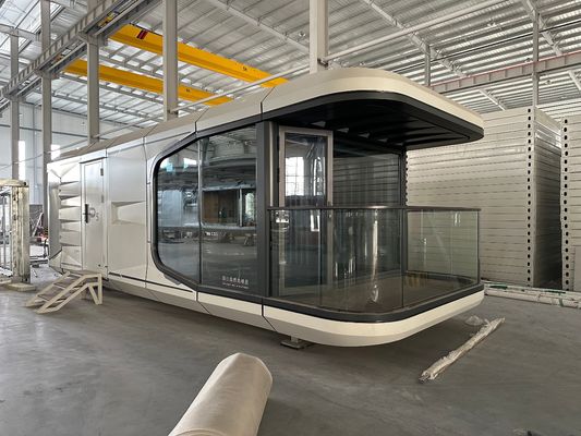 Роскошный туристический курорт Контейнерный дом Современный стильный 2-комнатный космический отель с алюминиевым окном