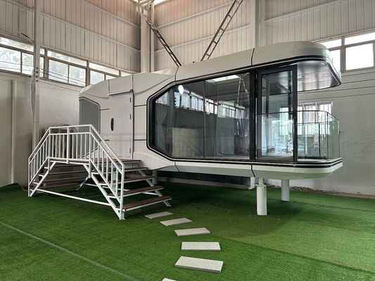 Современный Prefab Design Space Capsule Resort Hotel с сэндвич-панелью и дизайном 3D-модели
