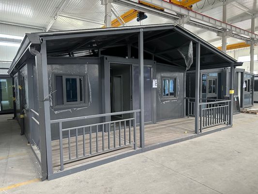 Транспорт и груз Многофункциональный 20Ft Prefab Container Расширяемый дом Легкая сталь Складный сборный дом для фермы