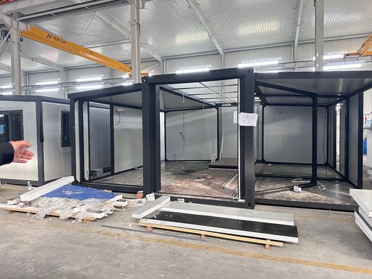 40ft портативный контейнер расширения дом изолированный световой каркас предварительно сконструированный модульный мобильный дом с современным стилем дизайна