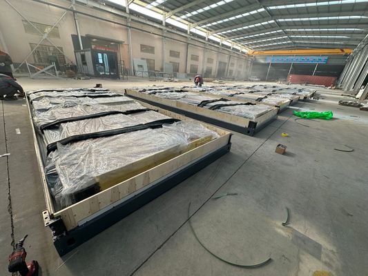 Быстрая сборка Контейнерный офис водонепроницаемый огнеупорный модульный стальной рамы Flat Pack Container House 40'HC Shipping Hotel