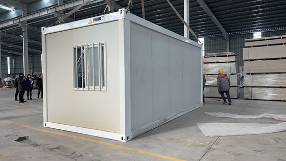 Усовершенствуйте быстро построить 20ft 30ft 40ft настройки модульный водонепроницаемый стеклянный шерстяной сэндвич панель складной контейнерный дом с 1