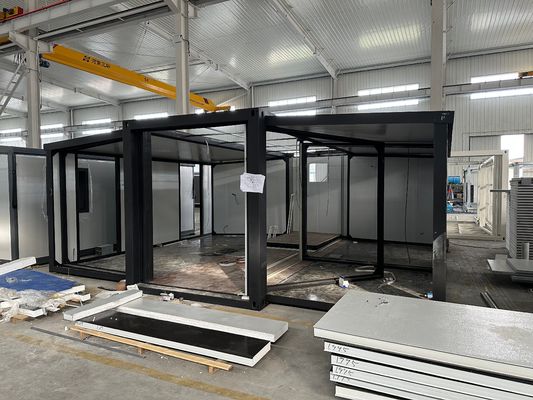 Стальной рамы портативный жилой расширяемый контейнерный дом для современного дизайна готовый к переезду в 20ft 30ft 40ft