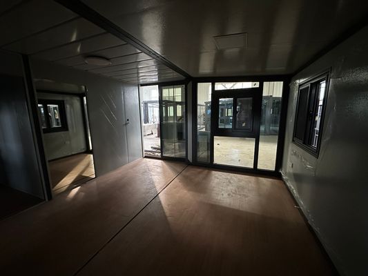 Стальной рамы портативный жилой расширяемый контейнерный дом для современного дизайна готовый к переезду в 20ft 30ft 40ft