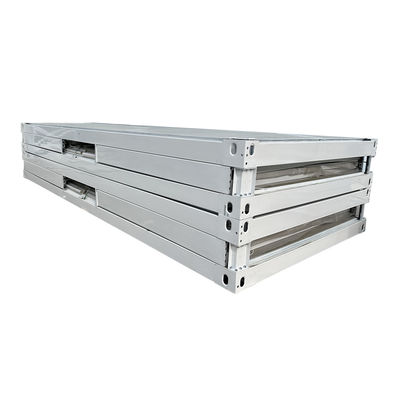 40'HQ отгрузки Prefab Steel Frame Модульный Зигзаговый складной контейнерный дом с дополнительными стенками и крышей сэндвич-панелей