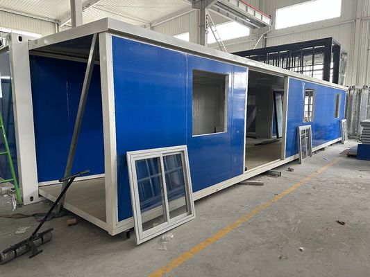 Профессиональные 40ft 20ft быстрая установка сборные плоские дома с многофункциональной оцинкованной стальной рамой