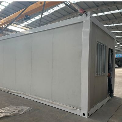 Специализированный крошечный портативный сборный стальной каркас 20ft / 30ft / 40ft Rock Wool Sandwich Panel Zigzag Folding Container House