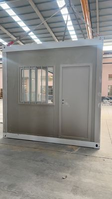Специализированный крошечный портативный сборный стальной каркас 20ft / 30ft / 40ft Rock Wool Sandwich Panel Zigzag Folding Container House