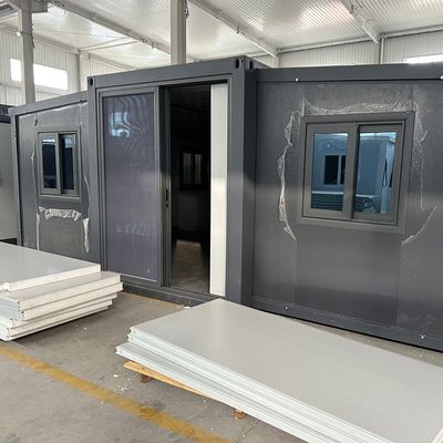 Алюминиевое окно 3 спальни портативный сборный расширяемый контейнерный дом для наружной спальни