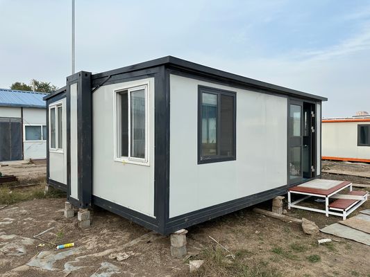Установка Гибкая сборка Многофункциональный 40ft 20ft ветроустойчивый сборный расширяемый дом с ванной и кухней