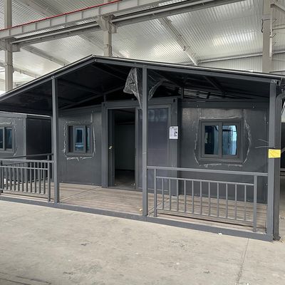 Специализированный цвет Теплое сборное модульное здание Легко устанавливается жилой расширяемый контейнерный дом с ванной и кухней