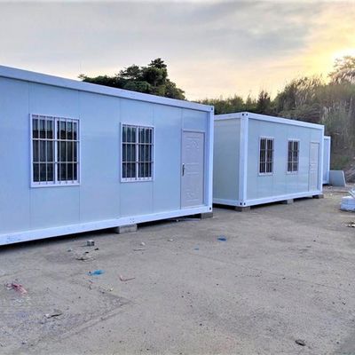 20ft 40ft Prefab Houses Мобильные водонепроницаемые Огнеупорные Отсоединяемые контейнеры Офис с индивидуальным цветом