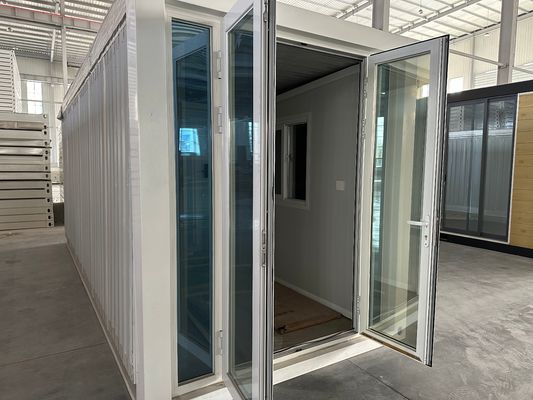 Большой сборный расширяющийся контейнер дом 20ft стальной конструкции роскошный контейнерный дом с 15-30 лет службы жизни