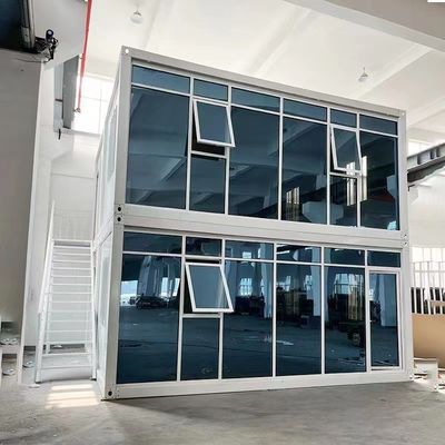 Низкоуглеродный роскошный съемный контейнерный офисный дом на заказ 20FT / 40FT дизайн с местным стандартным электричеством