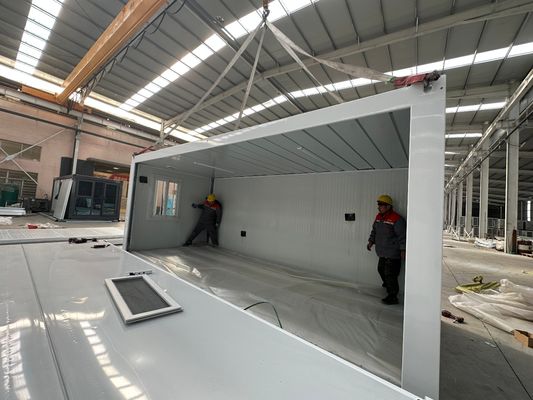 Безопасные двери складная комната Контейнерное здание с ванной и туалетом Дом для удобного магазина и настраиваемого дизайна