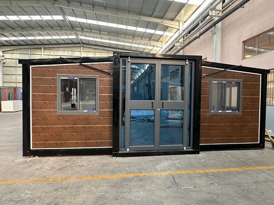 Сборка Prefab Мобильный дом Контейнерный дом Расширяемый контейнерный дом на колесах Готовый к отгрузке с верхней крышей водонепроницаемой