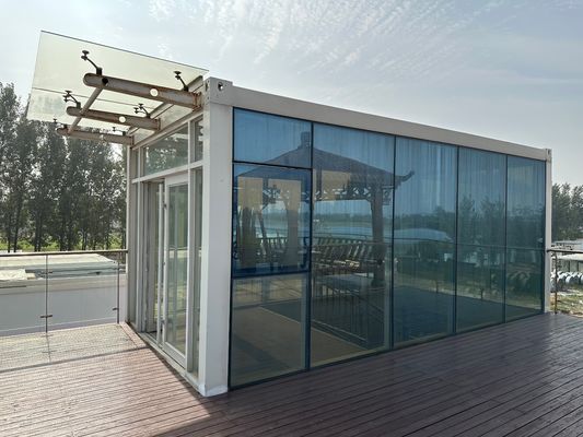 20ft 40ft Easy Assembly Container Storage Flat Pack Hurricane Proof Prefab Office Container с современным черным дизайном
