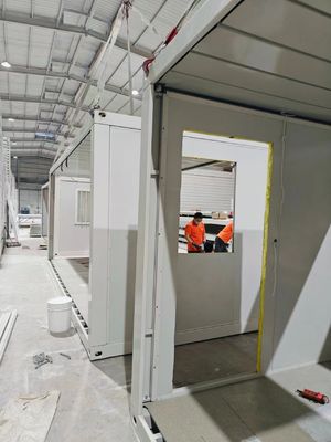 Настраиваемый цветовой огнестойкий складный контейнерный дом с многофункциональным