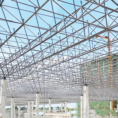 Заготовительное здание Стальная конструкция Хранилище с легкой сталью Q345 Q235 Главная рама