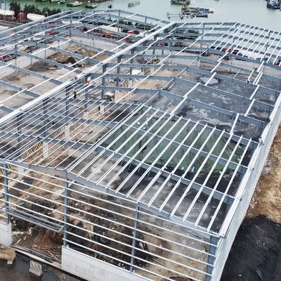 Легко устанавливаемый склад стальной конструкции с Purlin C.Z Shape Steel Channel и сервисом обработки изгиба