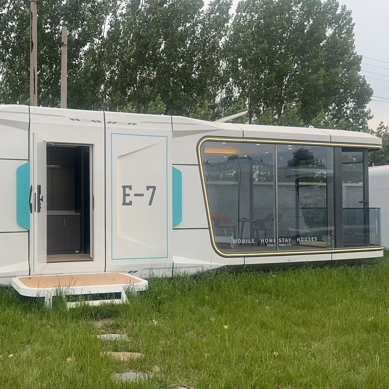 Экологически чистый модульный контейнерный дом Преимущество индивидуальной алюминиевой плиты