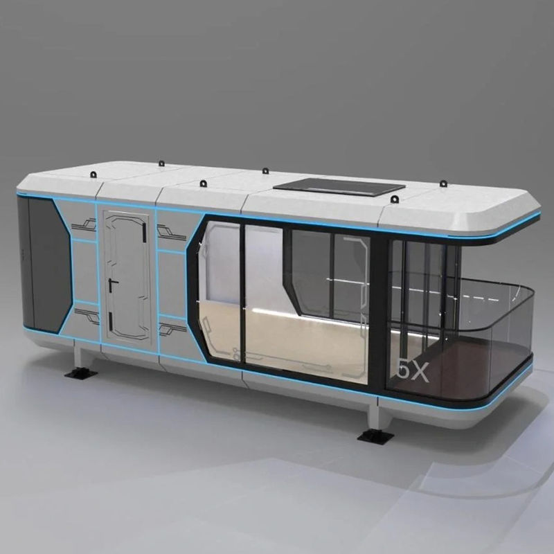 Современный стиль дизайна Smart Mobile Space Capsule Container Hotel Префабрикованная каюта Капсульный дом с дверью с бутербродом