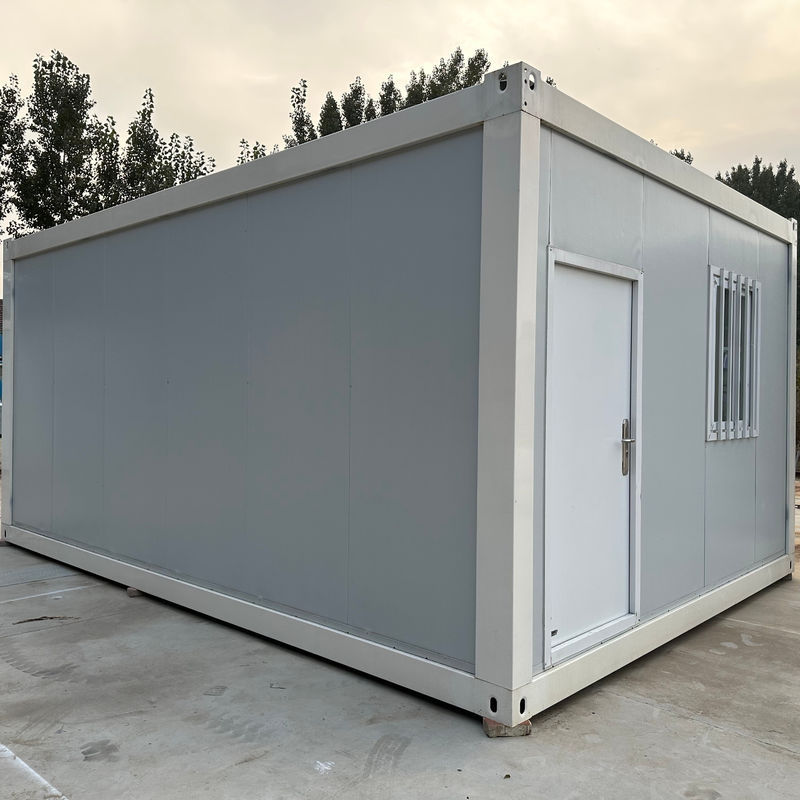 Водостойкость Огнестойкость 6x3x2.8 М 20 футов Оцинкованная легкая стальная рама Префабрикация Модульный дом Комната Плоская упаковка контейнерный дом