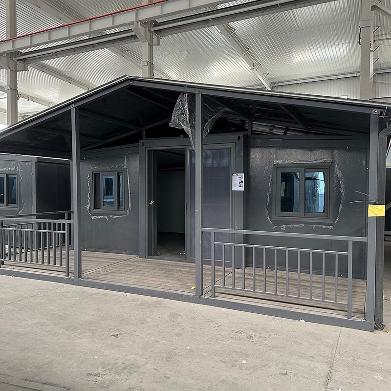 Специализированный цвет Теплое сборное модульное здание Легко устанавливается жилой расширяемый контейнерный дом с ванной и кухней