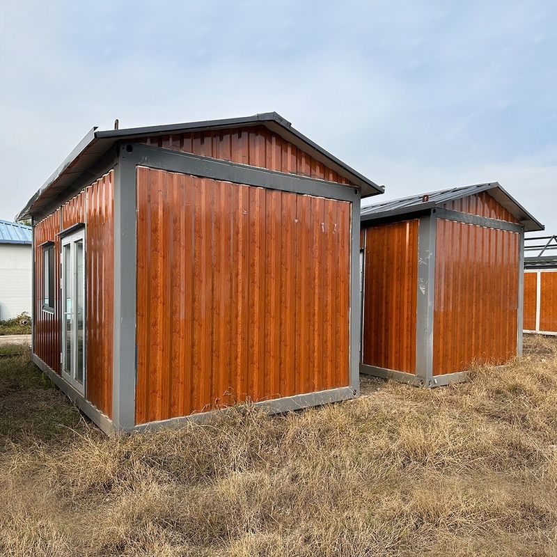 Плоский контейнерный дом для офиса Luxury Prefab Villa House Prefab Modular House