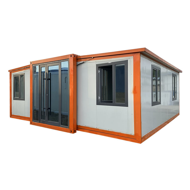 Сборка Prefab Мобильный дом Контейнерный дом Расширяемый контейнерный дом на колесах Готовый к отгрузке с верхней крышей водонепроницаемой