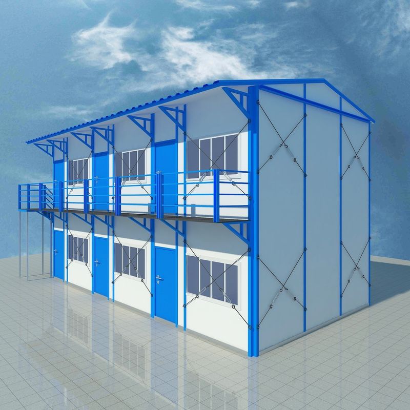 20FT / 40FT индивидуальный низкоуглеродный дом с сэндвич-панелью